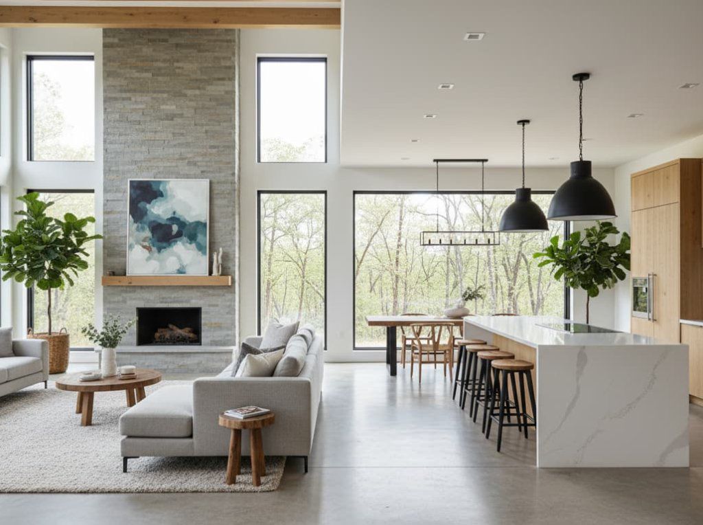Diseño de interiores para casa moderna