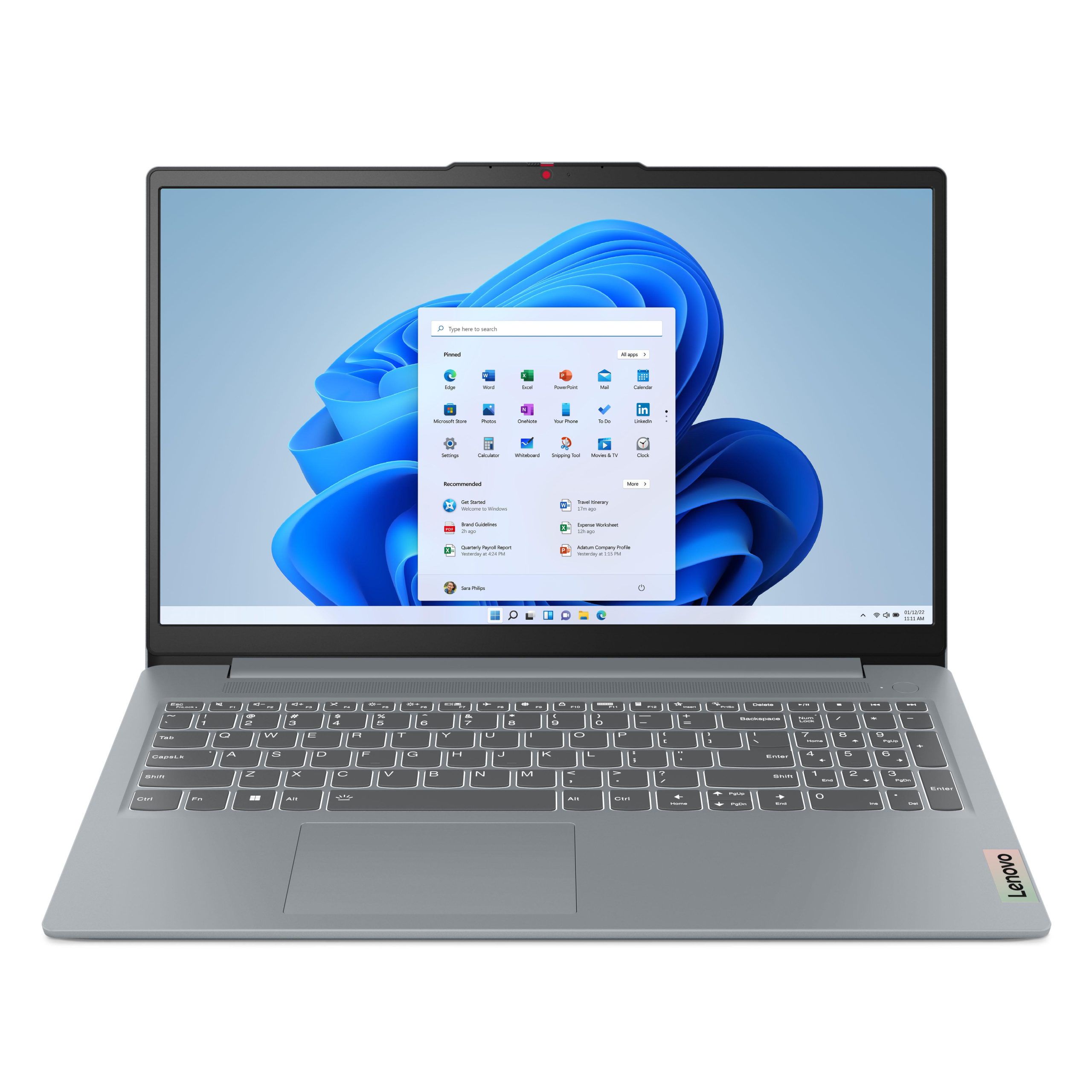 Notebook Lenovo Ideapad Slim 3I 82Xb00hvus Intel-N100 3.4Ghz/4Gb/128Ssd/15.6"/Fhd/W11/Ing/