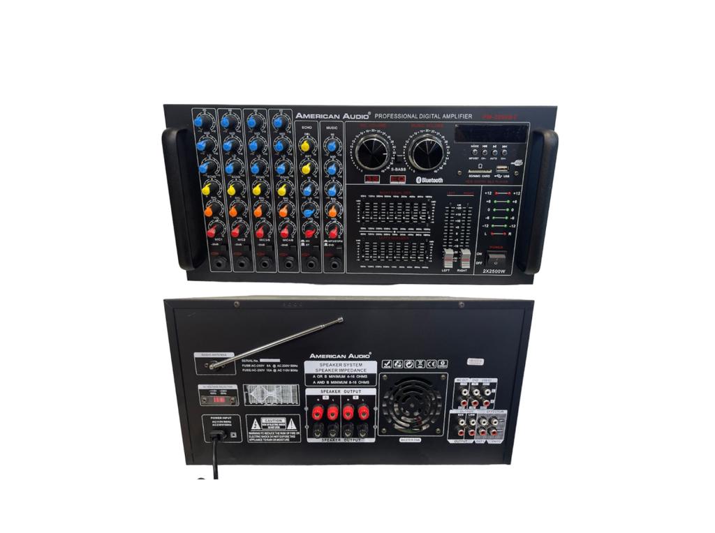 Consola Amplificada American Audio Pm-5000Bt 6 Canales Bt/Eq/Mp3 Amplificador