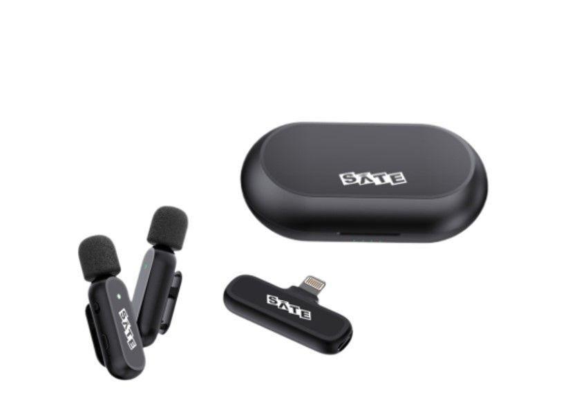 Microfono Sate A-Mk151 P/ Celular Tipo C Con Caja De Carga