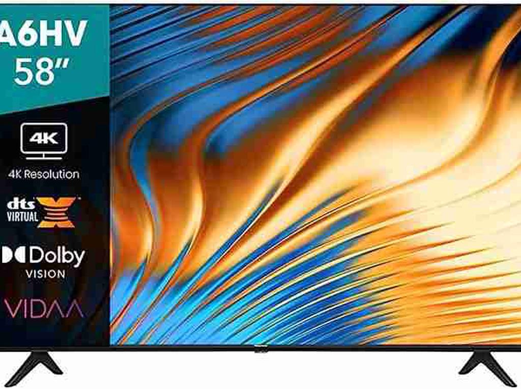 Televisor 58" Hisense Uhd Smart Vidaa Dts Bt 5.1 Voice Control Dual Band 55"