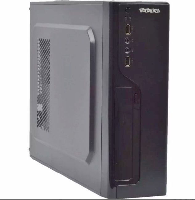 Gabinete Sate 8103K Micro ATX con fuente y vidrio templado