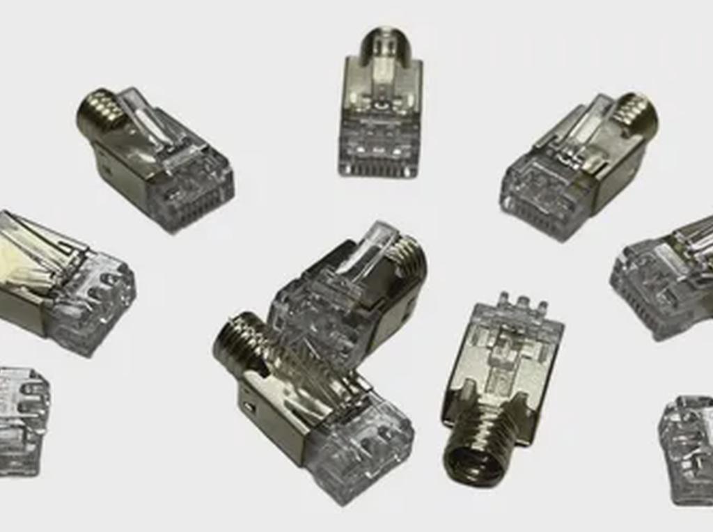 Conector Rj45 Cat6e Blindado Pack 100 Unidades 7.0Mm