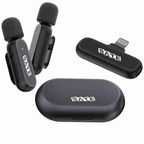 Microfono P/ Celular Sate A-Mk252 2Mic/Lightning
