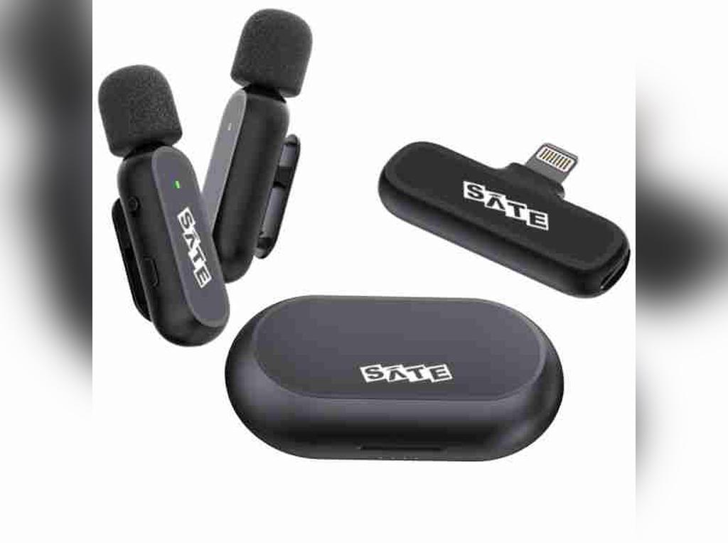 Microfono P/ Celular Sate A-Mk252 2Mic/Lightning