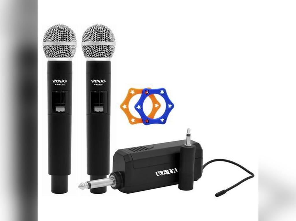 Microfono Sate A-Mk1201 Inal?Mbrico - Negro