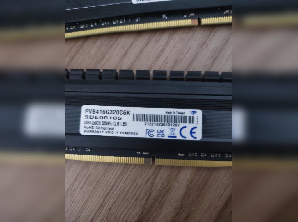 Memoria RAM Patriot Viper 8GB 3200MHz CL16 DIMM