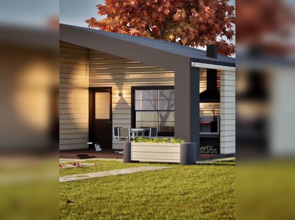 Casa luminosa y de bajo consumo