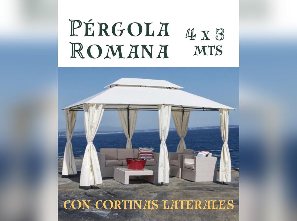 Pérgola Romana 4 x 3 metros 🛖🏕️