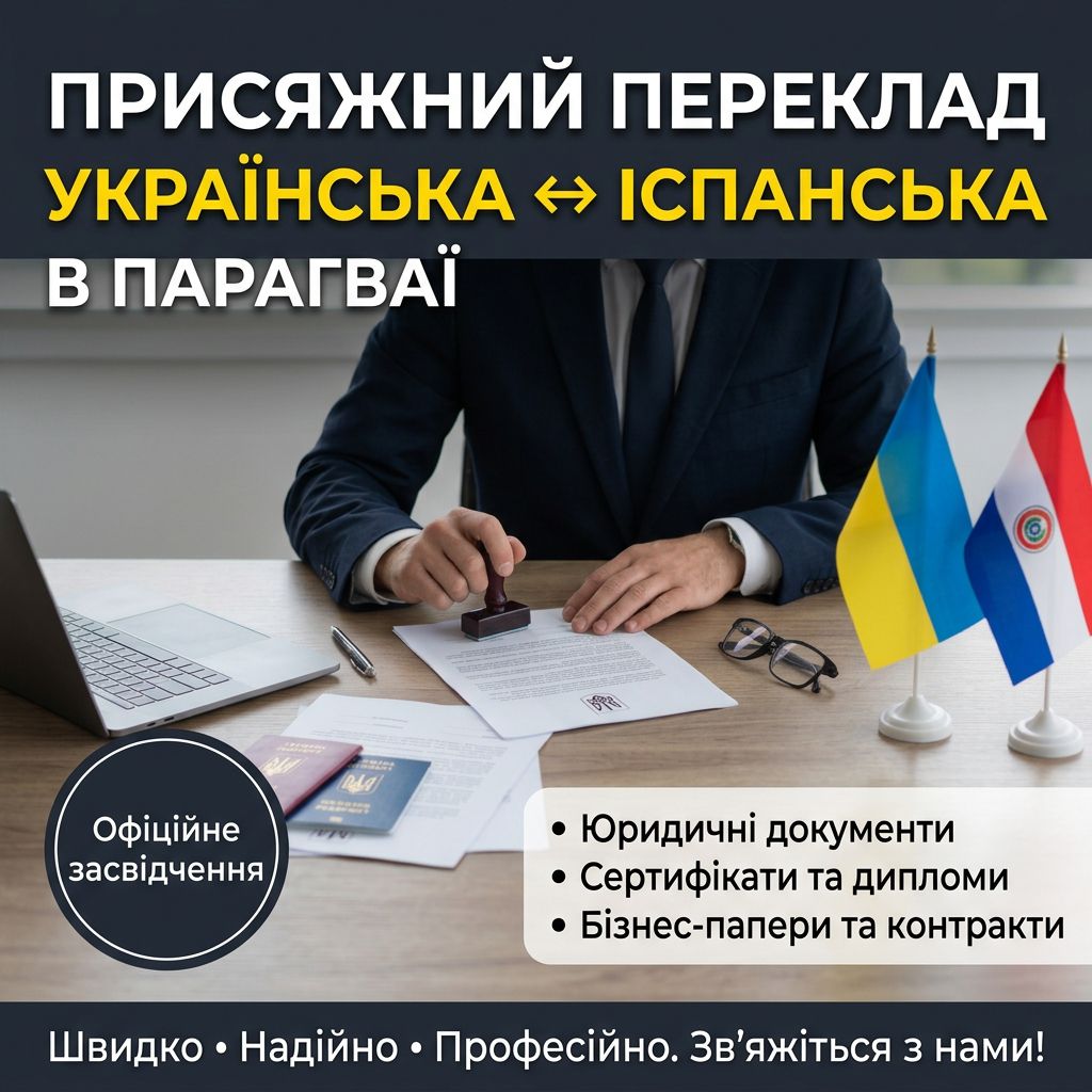 Присяжний перекладач з української на іспанську мову в Парагваї