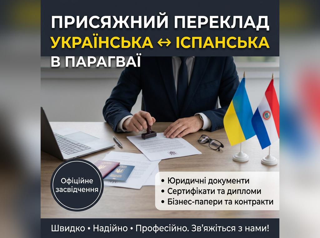 Присяжний перекладач з української на іспанську мову в Парагваї