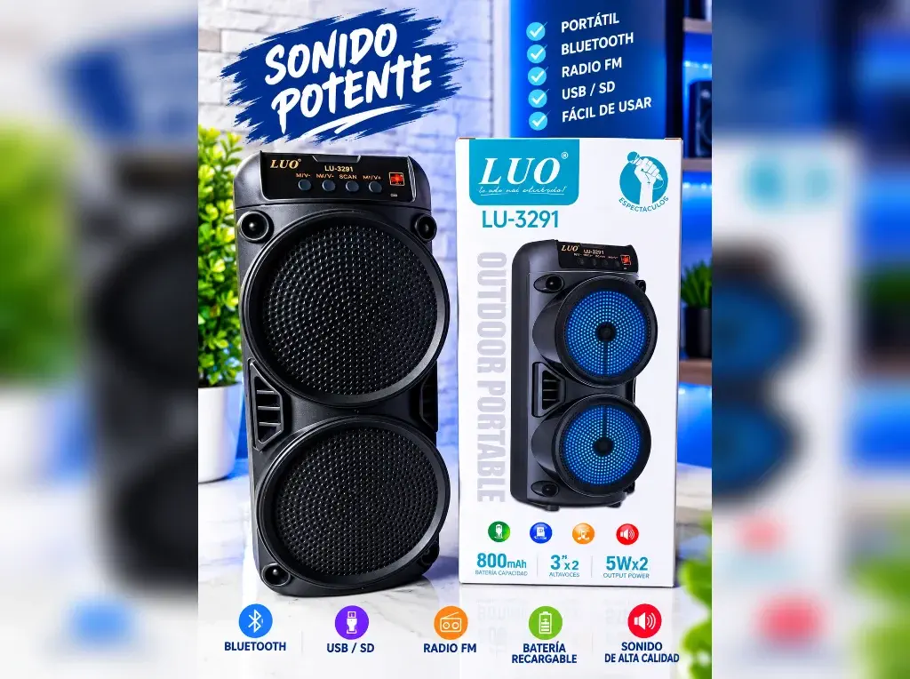 🔊 MINI PARLANTE LUO 🎶🔥 ✅ Sonido potente y nítido 📱 Conexión Bluetooth 🔋 Batería recargable 🎒 Compacto y portátil  💰 Precio: 100mil Gs 📲 Pedidos por mensaje. ¡Comprá el tuyo, antes de que se agoten! 🛒