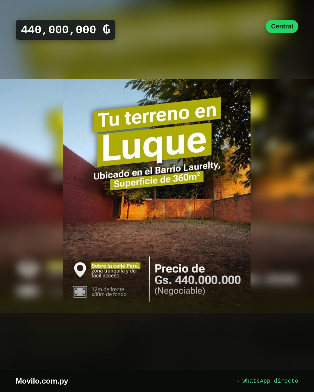 🏡 Excelente terreno en Laurelty, Luque - Listo para construir