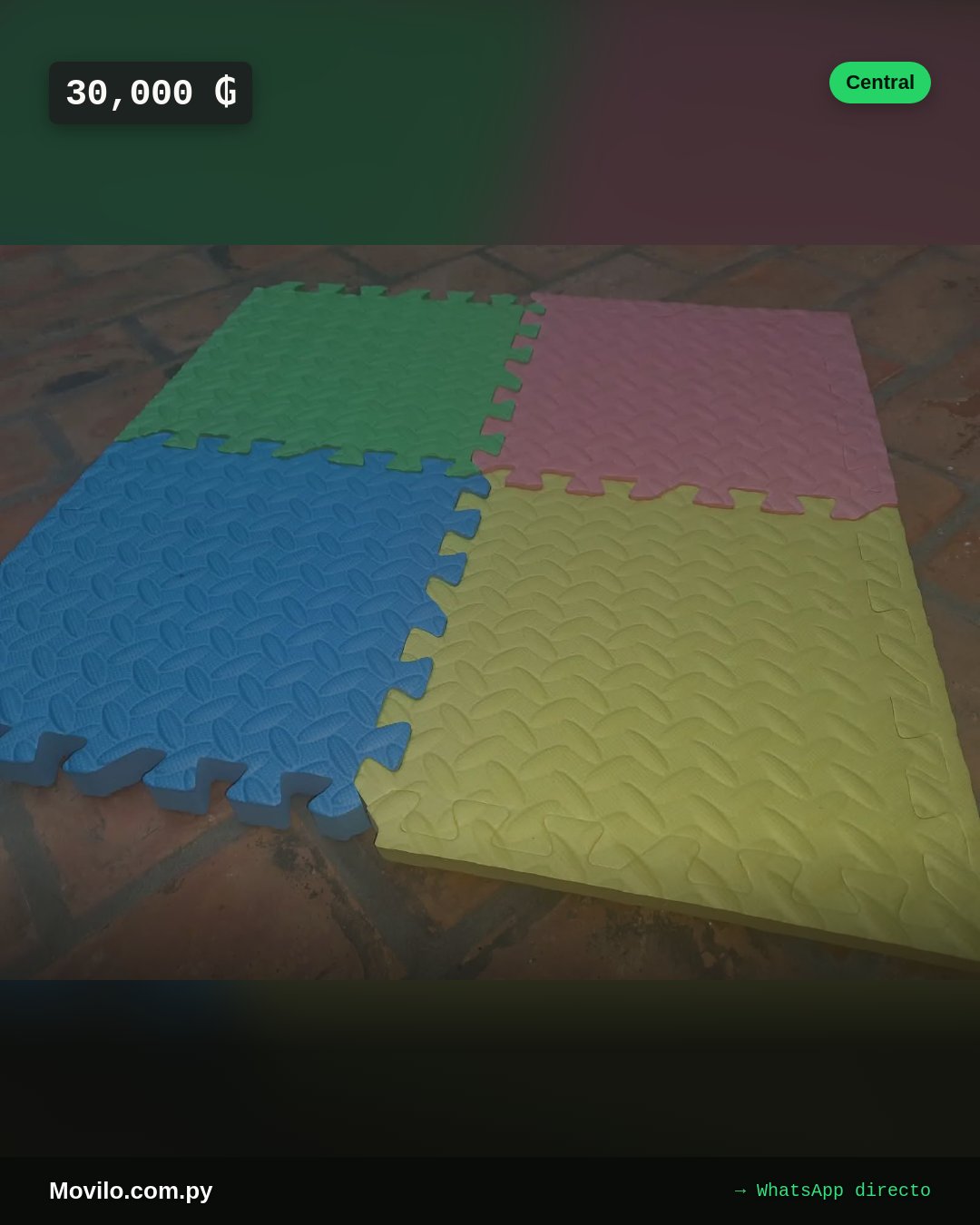 Piso de goma eva encastrable incluye 4 cuadrados de colores surtidos
