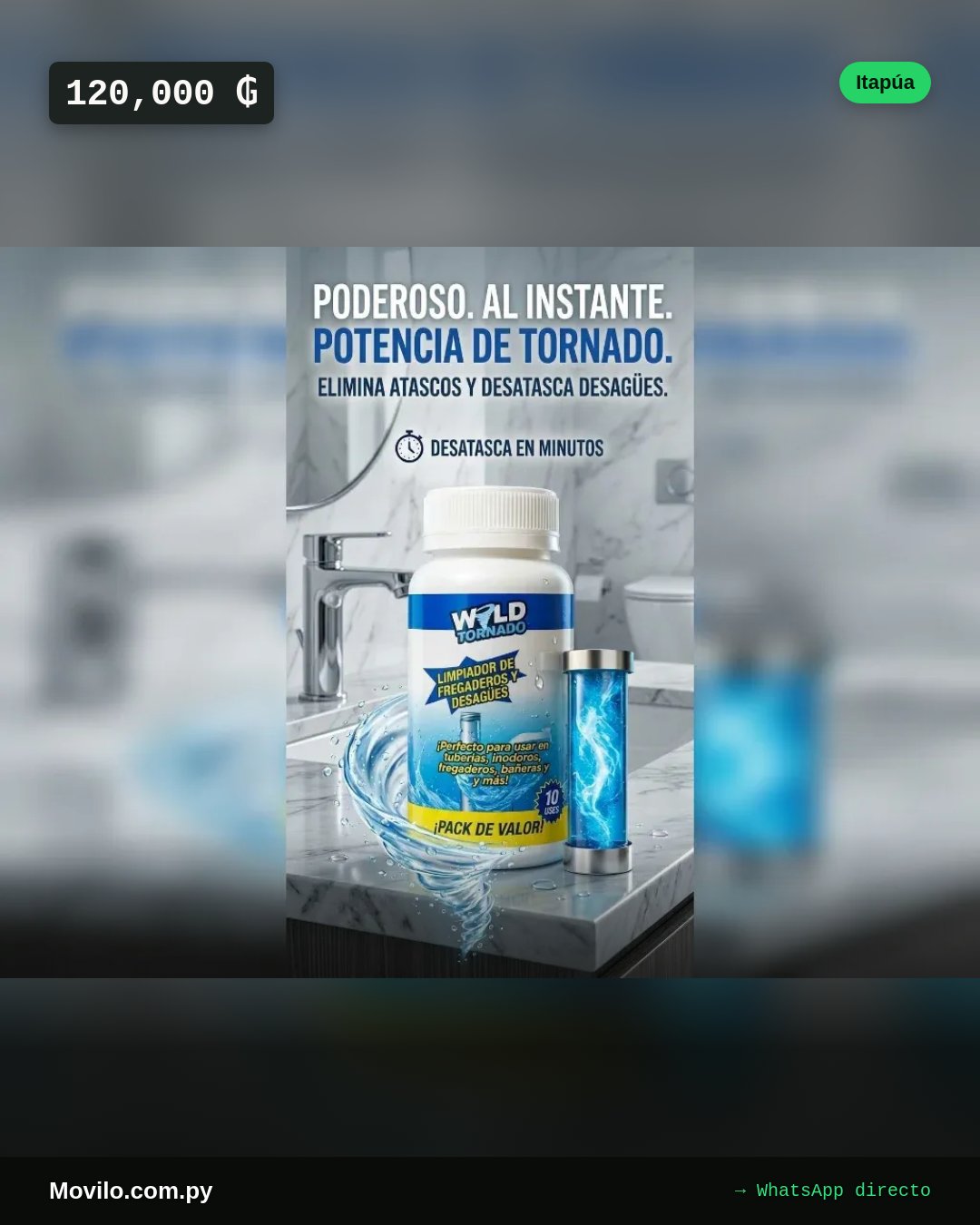 Destapacaño Wild tornado