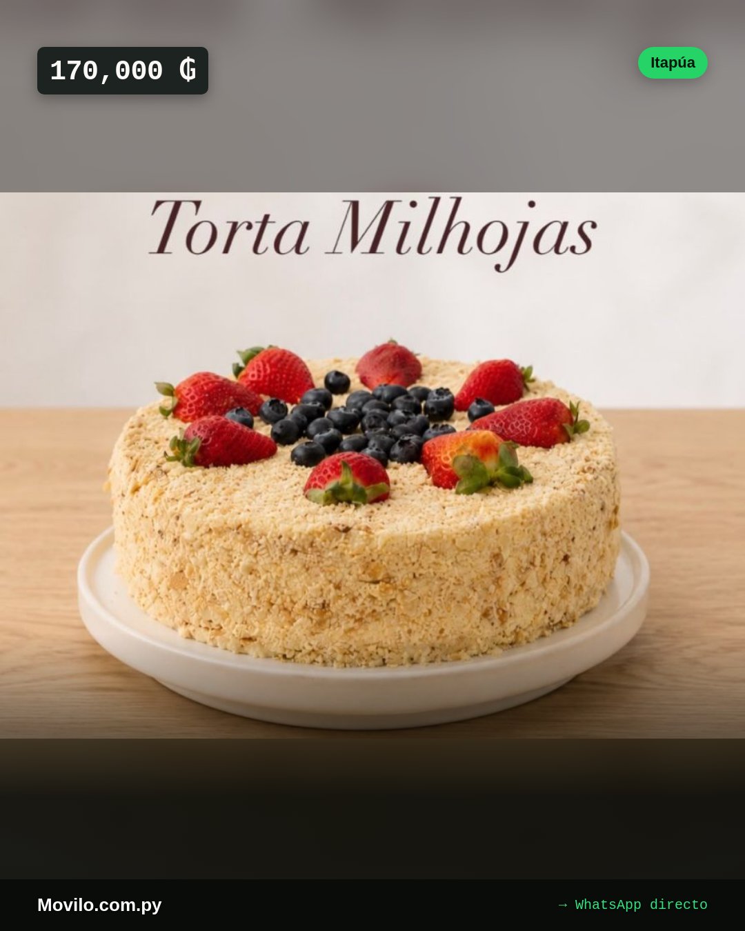 Tartas y pasteles Torta Milhojas