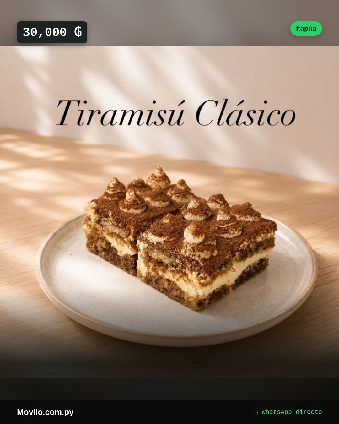 Tartas y pasteles Tiramisú Clásico