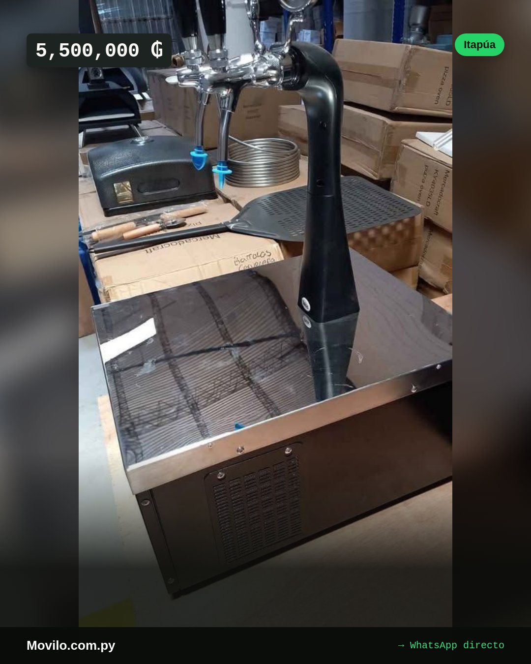 Choppera para cerveza de barril, compatible con cualquier tipo de keg.