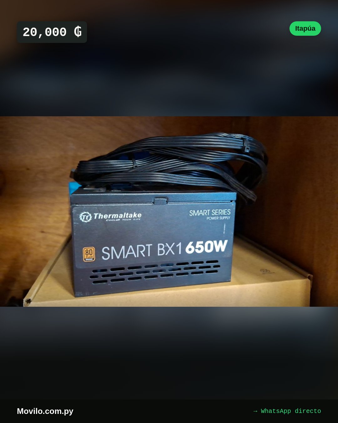 Thermaltake ATX 650 W 110V/220V Automático (Full Range)