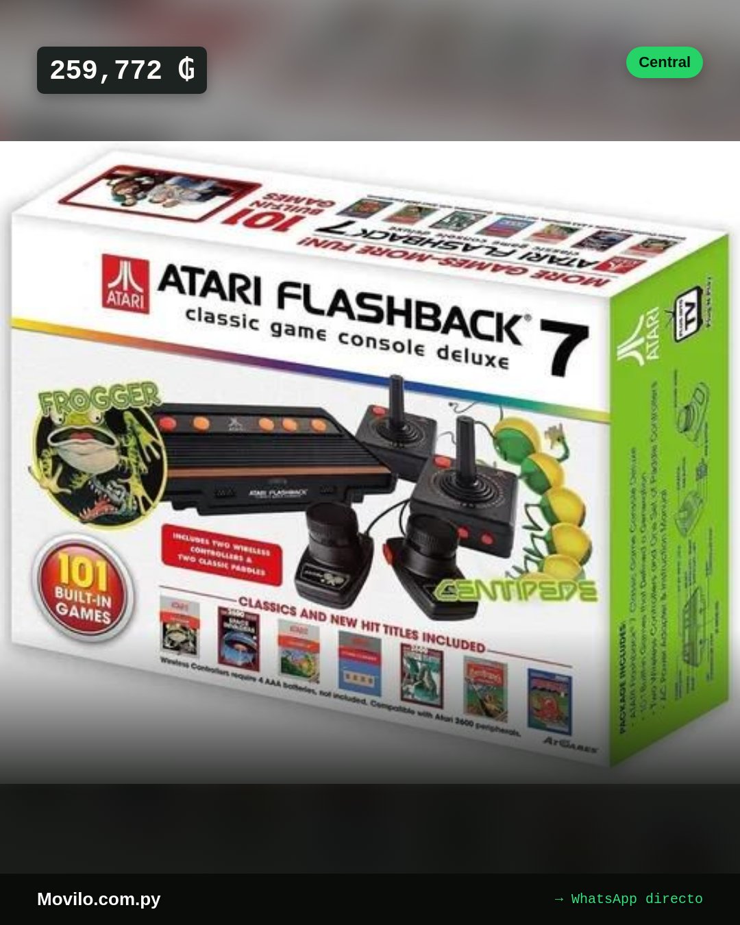 Consola Atari Flashback 7 Classic con 101 juegos y controles inalámbricos